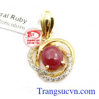 Mặt dây ruby thiên nhiên đẹp