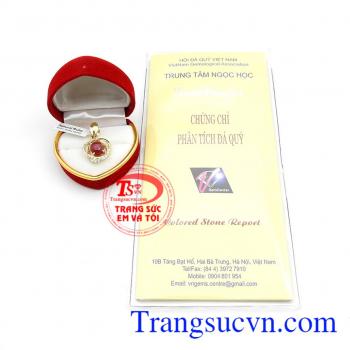 Mặt dây ruby thiên nhiên đẹp