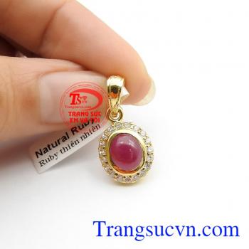 Mặt dây ruby quý phái