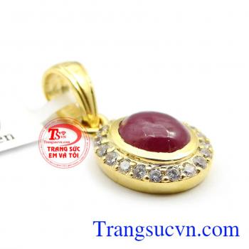 Mặt dây ruby quý phái