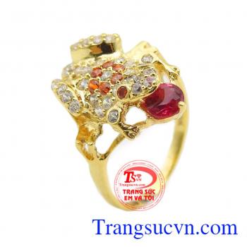 Nhẫn nữ thiềm thừ vàng 18k