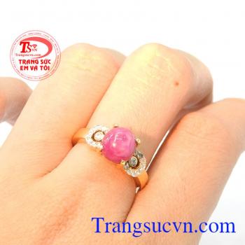 Nhẫn nữ ruby sao đẹp