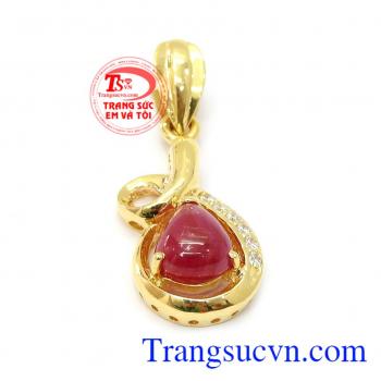 Mặt dây ruby xinh xắn