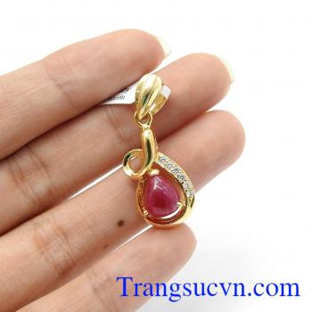 Mặt dây ruby xinh xắn