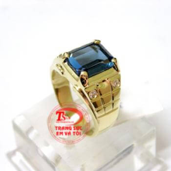 Nhẫn nam topaz tinh xảo