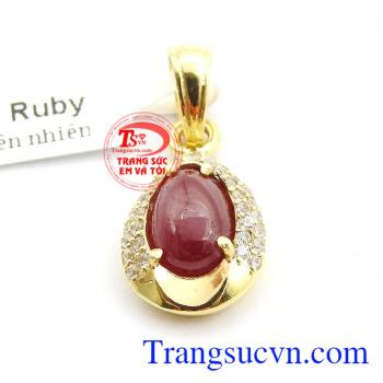 Mặt dây ruby phong cách