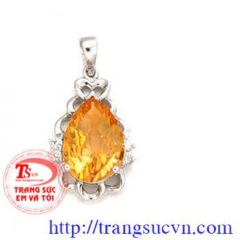 Mặt topaz vàng