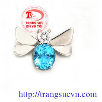 Mặt dây chuyền đá topaz đẹp