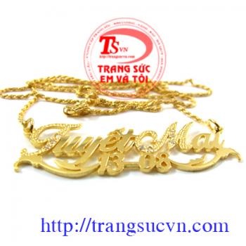 Mặt Dây Chữ Vàng 18K