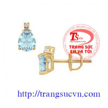 Nụ tai đá quý topaz đẹp