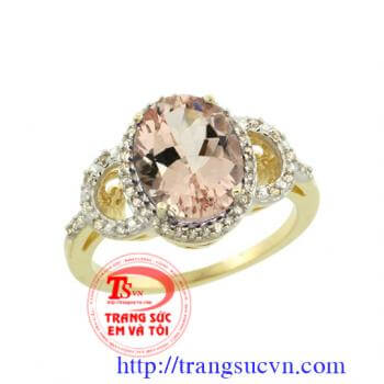 Nhãn nữ topaz trắng xinh xắn