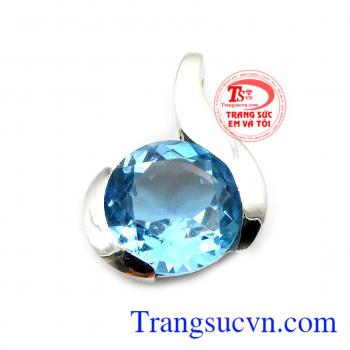 Sản phẩm bảo hành uy tín, giao hàng toàn quốc,Mặt dây topaz vàng trắng