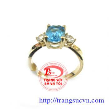 Nhẫn nữ topaz đẹp