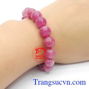 Vòng tay ruby đỏ tím