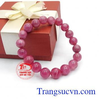 Vòng tay ruby đỏ tím