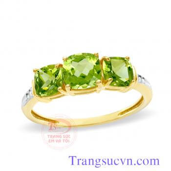 Nhẫn vàng peridot