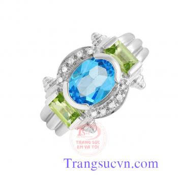 Nhẫn nữ Topaz và Peridot