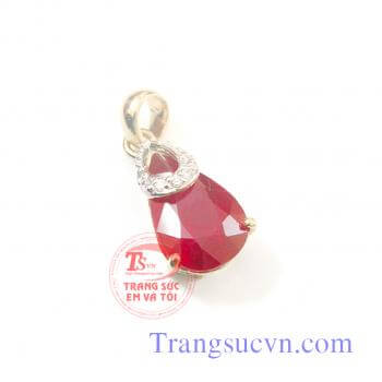 Mặt dây đá ruby nam phi