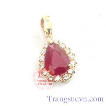 Mặt đá ruby vàng tây đẹp