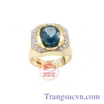 Nhẫn vàng tây topaz