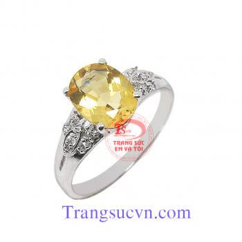 Nhẫn đá citrine