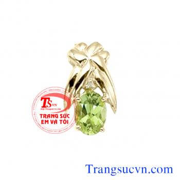 Mặt dây vàng đá peridot