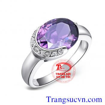 Nhẫn nữ thạch Amethyst