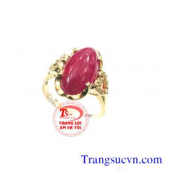Nhẫn nữ ruby thiên nhiên cao cấp