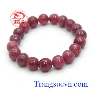 Chuỗi hồng ngọc ruby tròn