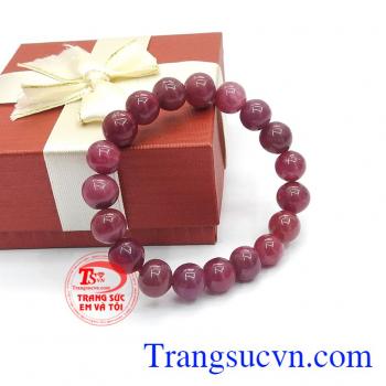 Chuỗi hồng ngọc ruby tròn