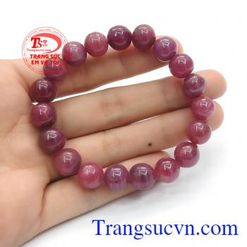 Chuỗi hồng ngọc ruby tròn