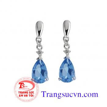 Bông topaz vàng trắng đẹp