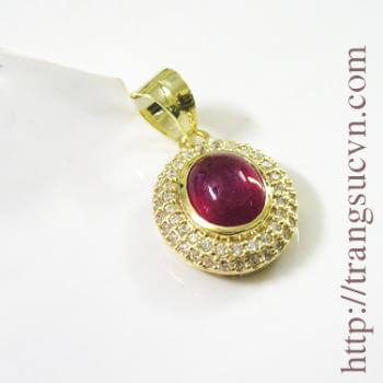 Mặt dây ruby thời trang