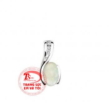 Mặt đá opal tự vàng tây