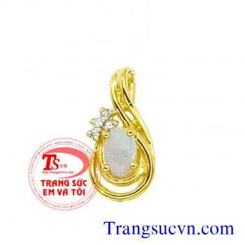 Mặt đá opal vàng tây