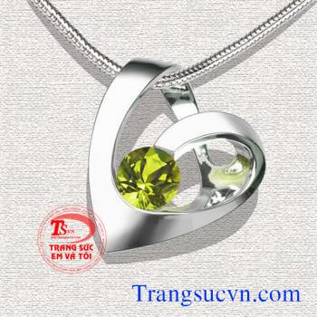 mặt dây chuyền đá peridot mệnh hỏa