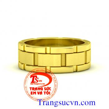 Nhẫn nam vàng tây 14k