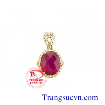 Mặt đá quý ruby thiên nhiên