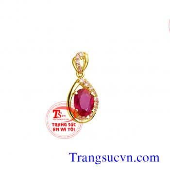 Đá Ruby mặt dây chuyền