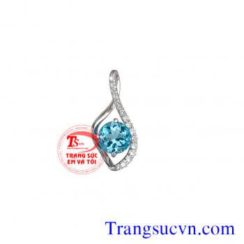 Mặt đá topaz vàng tây đẹp