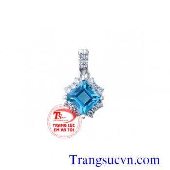 Mặt Topaz vuông đá quý