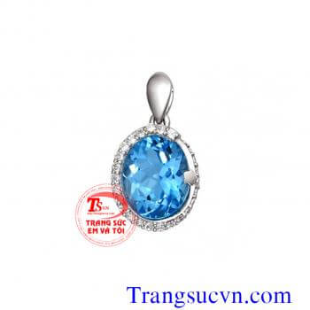 Đá Topaz mặt dây đẹp