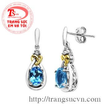 Hoa tai topaz thời thượng