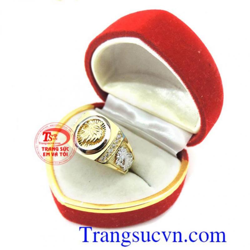 Nhẫn nam báo rồng vàng