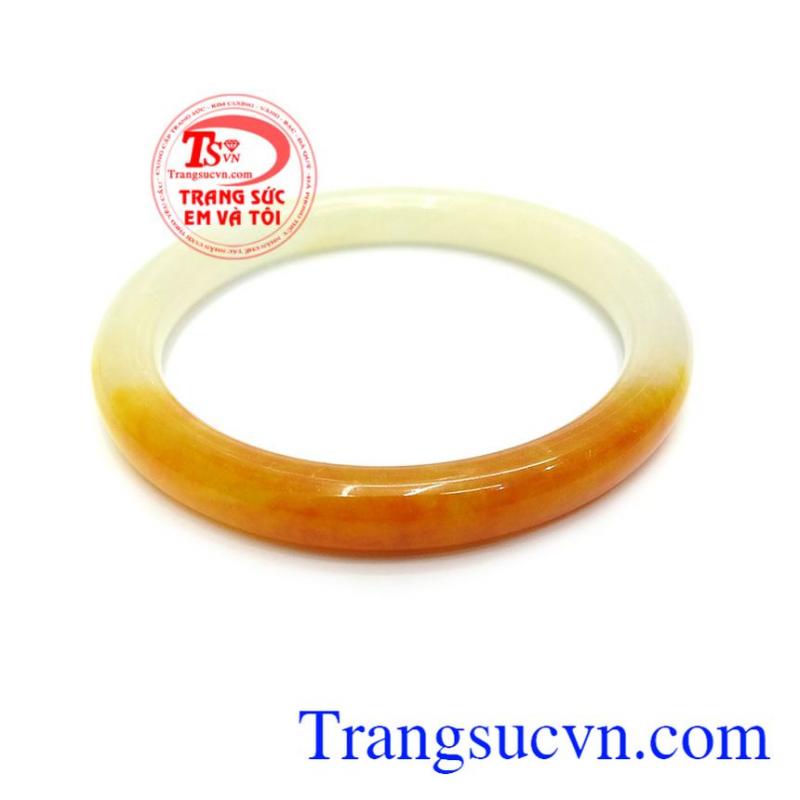 Vòng ngoc cẩm thạch màu vàng