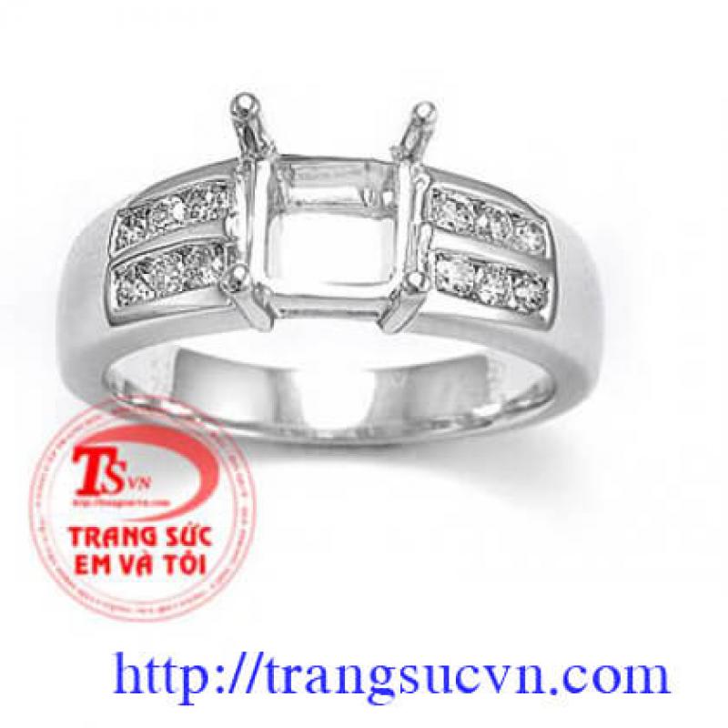 Vỏ nhẫn kim cương thời trang 