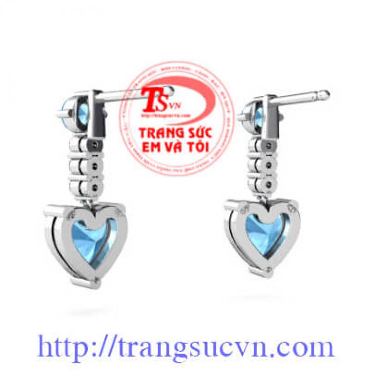 Bông tai topaz