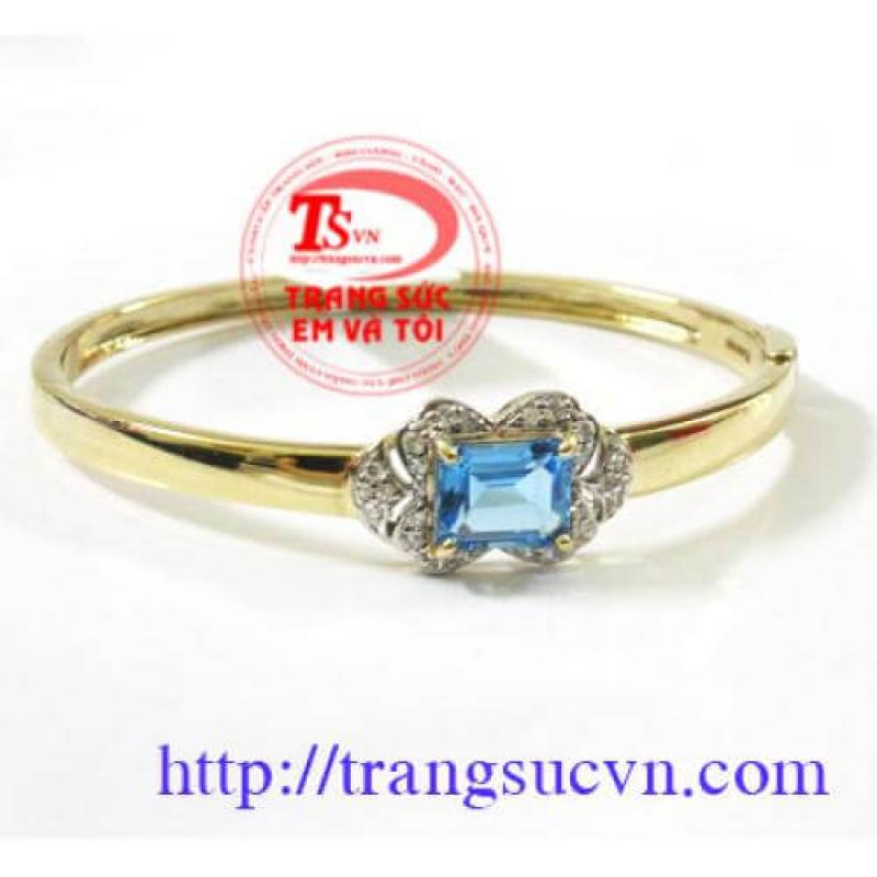 vòng vàng đá topaz