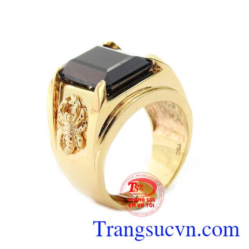 Nhẫn nam sapphire bọ cạp