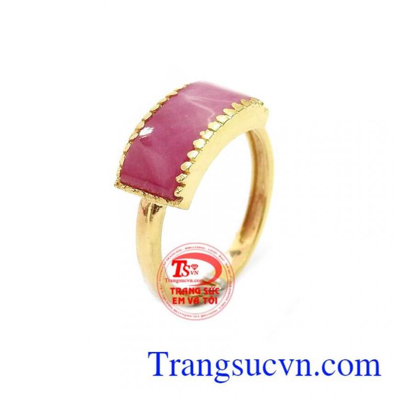 Nhẫn ruby mệnh hỏa xinh xắn
